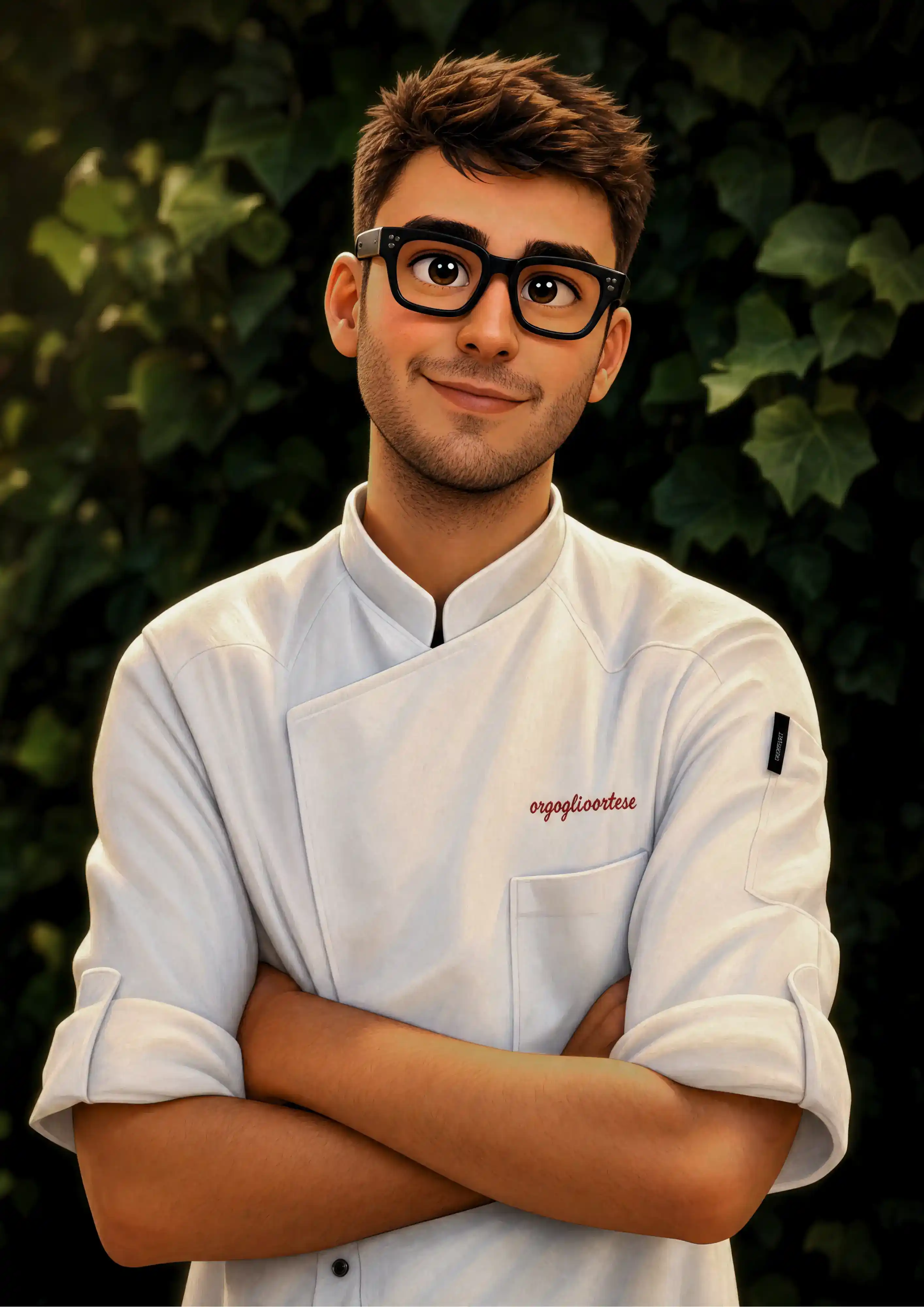 Ritratto dello Chef Saul Perna del Ristorante Edera